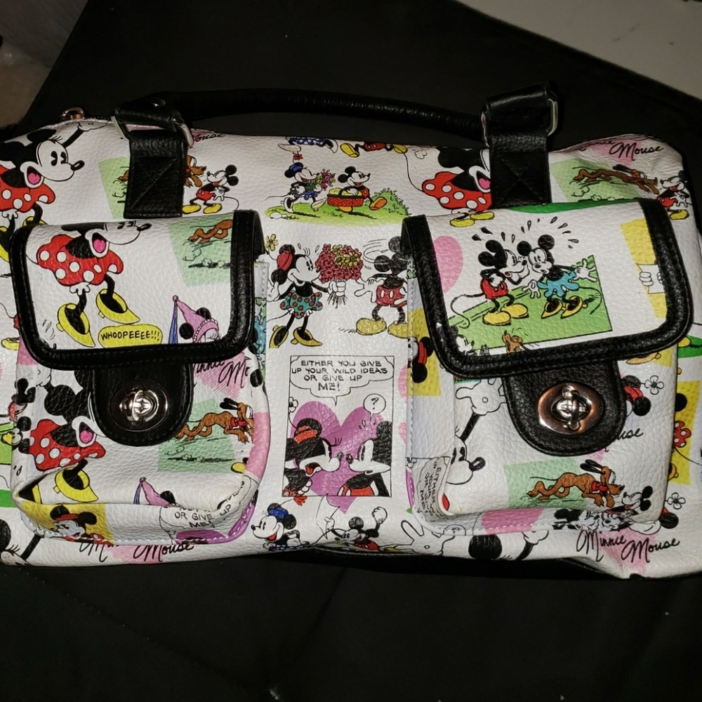 mickey and minnie mouse comic purse